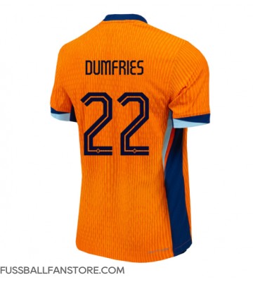 Niederlande Denzel Dumfries #22 Replik Heimtrikot EM 2024 Kurzarm